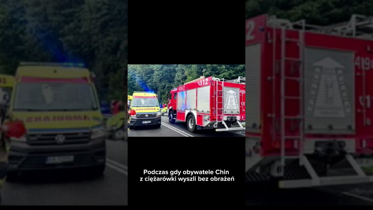 Dramatyczny wypadek w Małopolsce. Młoda kobieta zginęła, kierowcy Iveco wyszli bez obrażeń. #shorts