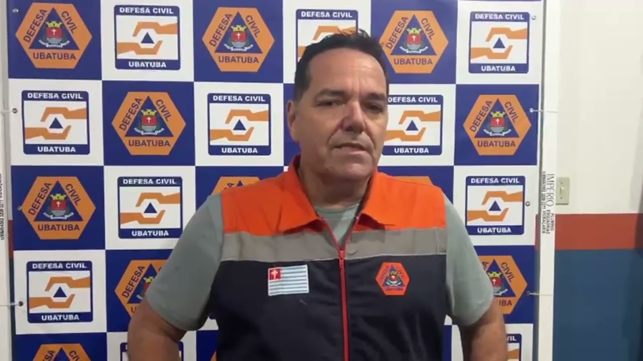Vídeo mostra cenário da tempestade durante cobertura em tempo real em Ubatuba