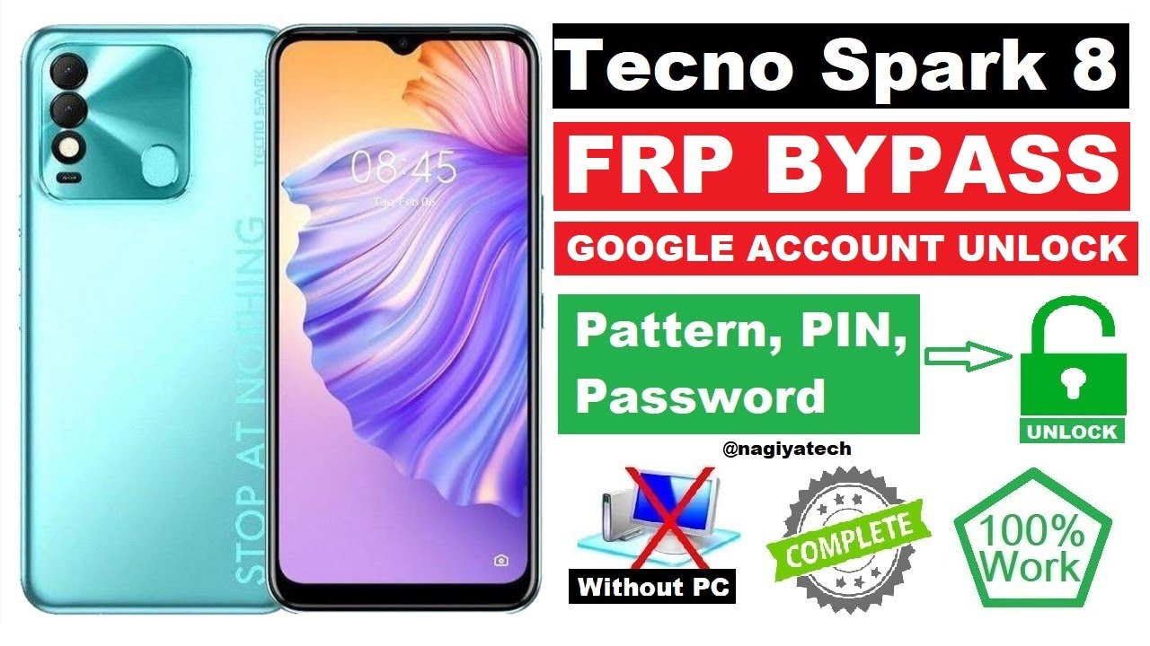 Tecno Spark 8 FRP Bypass | Tecno KG6, KG6k Google Account Unlock | Without PC | 100% Work 2025 |