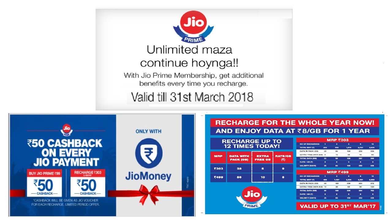 Jio money & jio prime offer