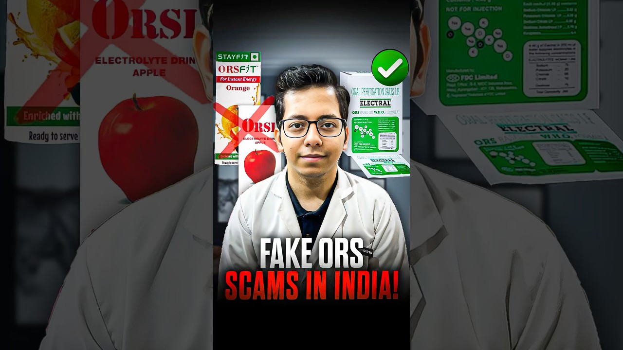 Fake ORS Scams Exposed | Real VS Fake ORS | Dt.Bhawesh | #diettubeindia #dietitian #shorts