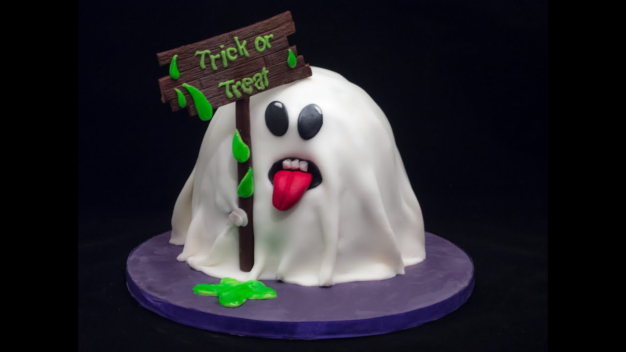 Halloween-Torte: Ein Geist aus Kuchen