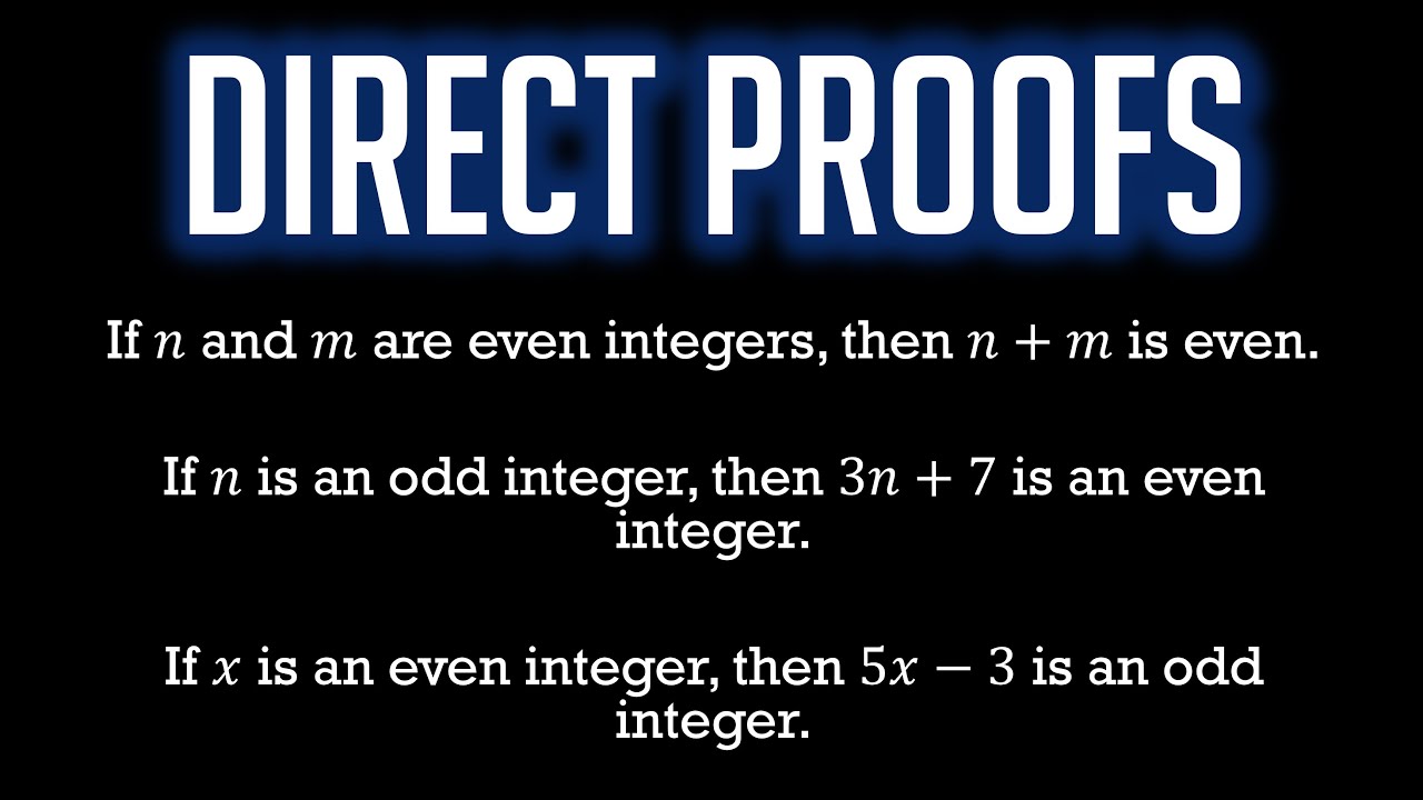 Direct Proofs: Beginner Examples (Even/Odd)