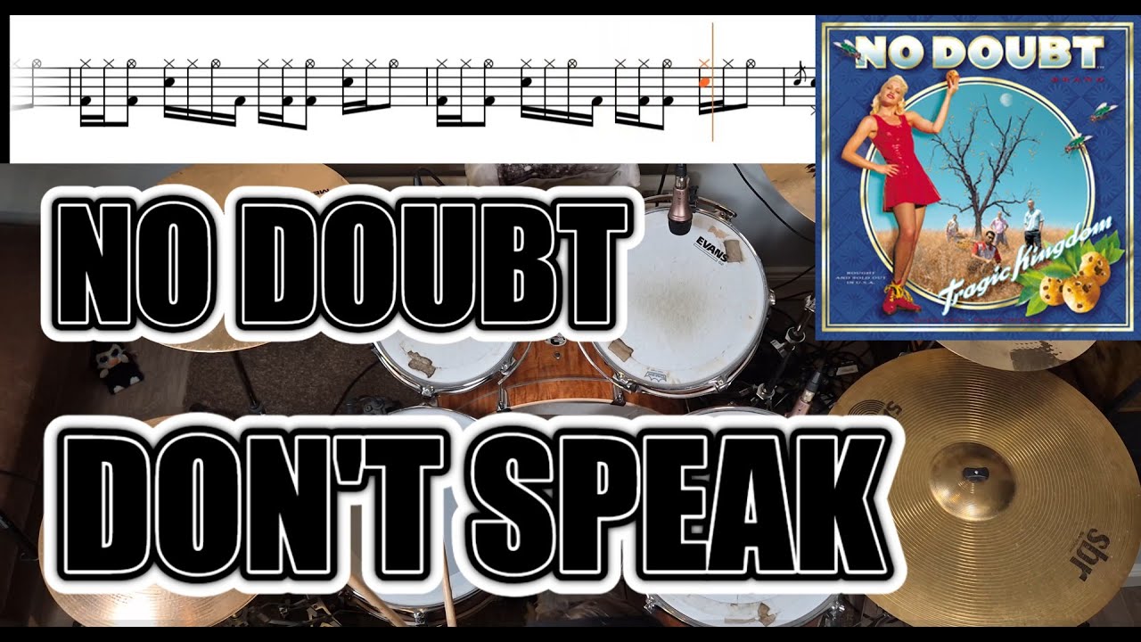 No Doubt - Don't Speak - Drum Cover With SHEET MUSIC