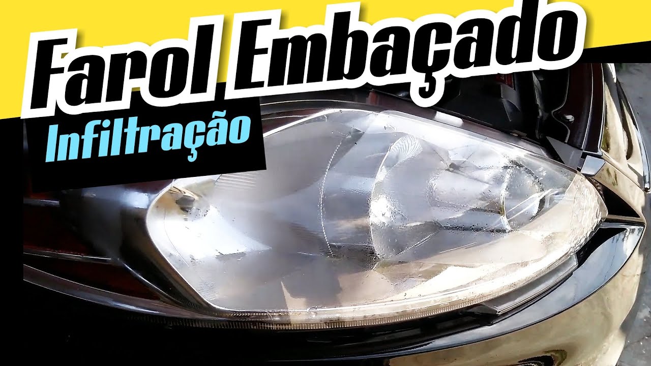 Farol embaçado /suado/umidade interna/ infiltração RESOLVA FÁCIL