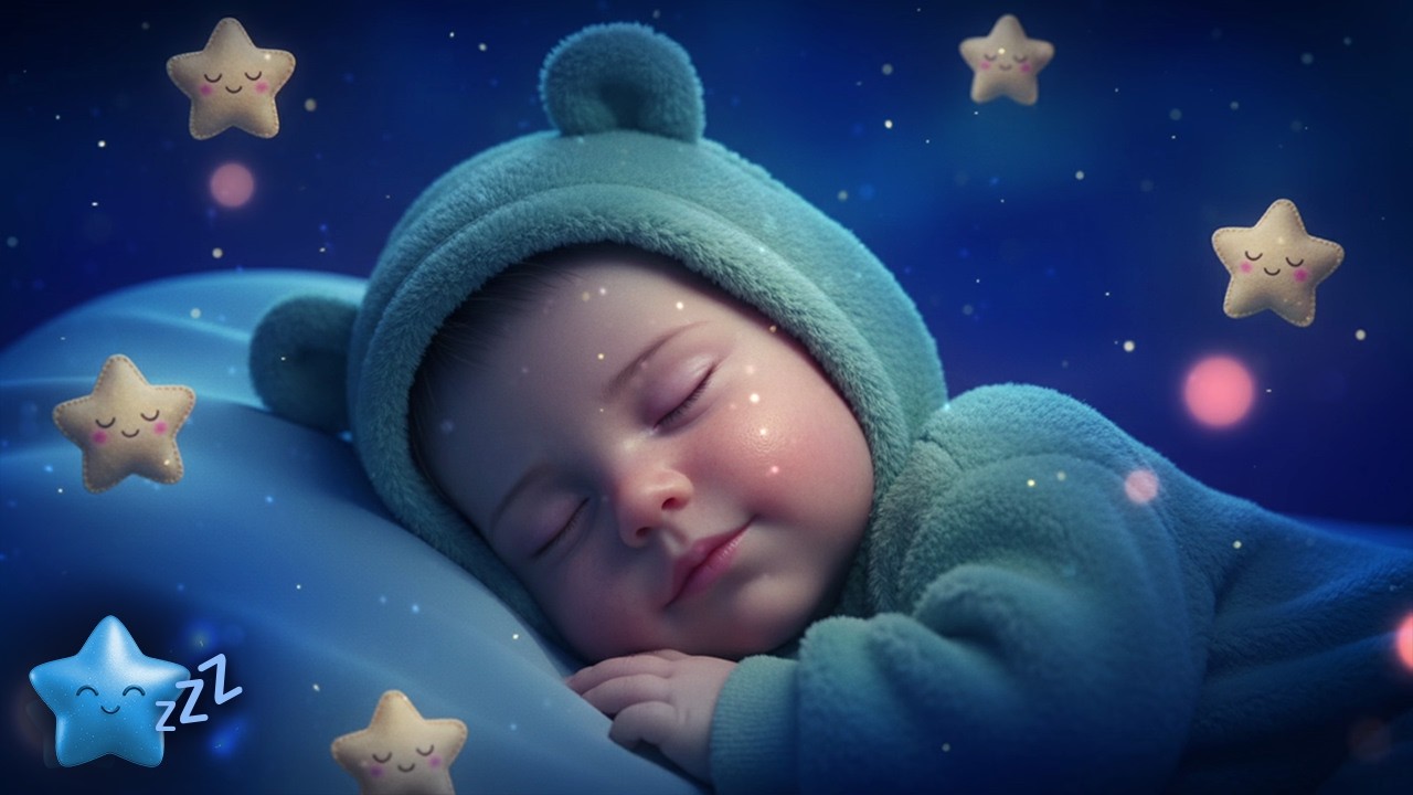 Baby Sleep Music 🌙 Baby Relaxes in 3 Minutes ✨ Peaceful Night 🎶 Mozart & Brahms