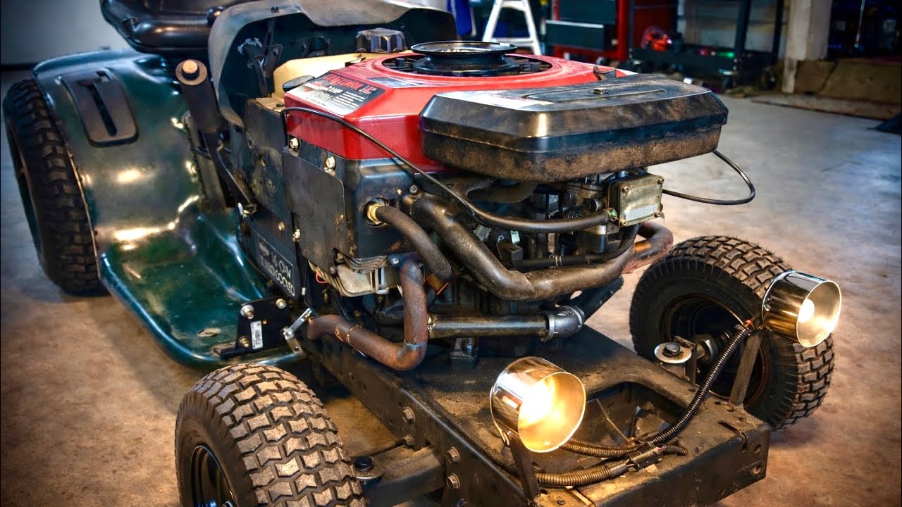Racing Mower Custom Header! (21hp Opposed Twin)