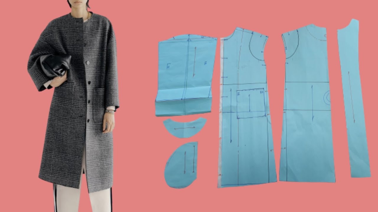 간절기 롱 쟈켓 패턴 만들기/Making a long jacket pattern for the changing seasons