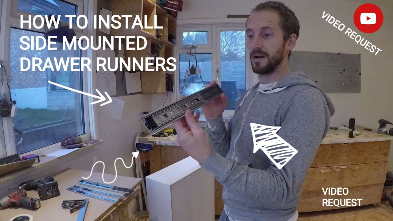 HOW TO INSTALL side mounted, full extension GTV DRAWER RUNNERS & SLIDES - All Tips & techniques