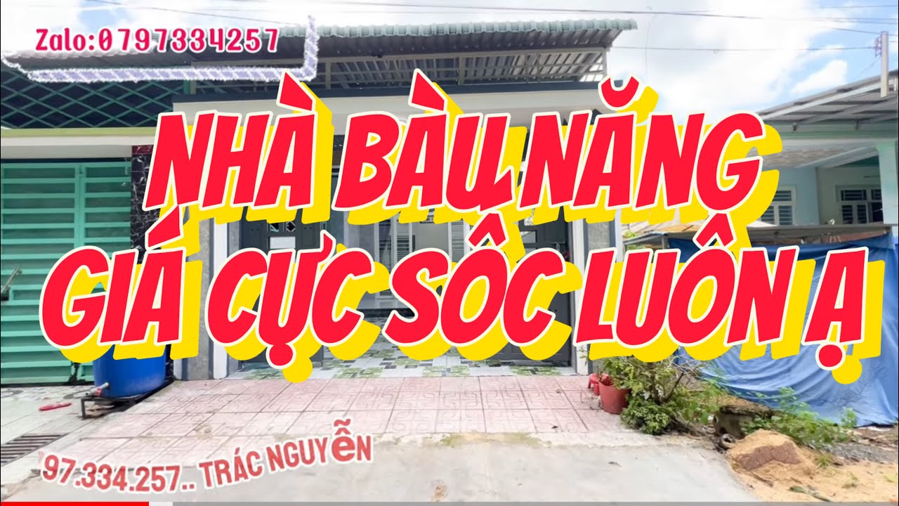 Nh&agrave; đẹp gi&aacute; rẻ nhất B&agrave;u Năng DMC T&acirc;y Ninh.gần ch&ugrave;a T&ograve;a Th&aacute;nh T&acirc;y Ninh.5x32.80m thồ cư.gi&aacute; 1ty150 hết