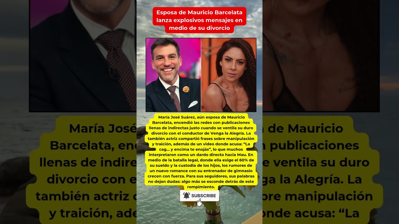 Mar&iacute;a Jos&eacute; Su&aacute;rez manda explosivas indirectas 💣 &iquest;le habla a Mauricio Barcelata?