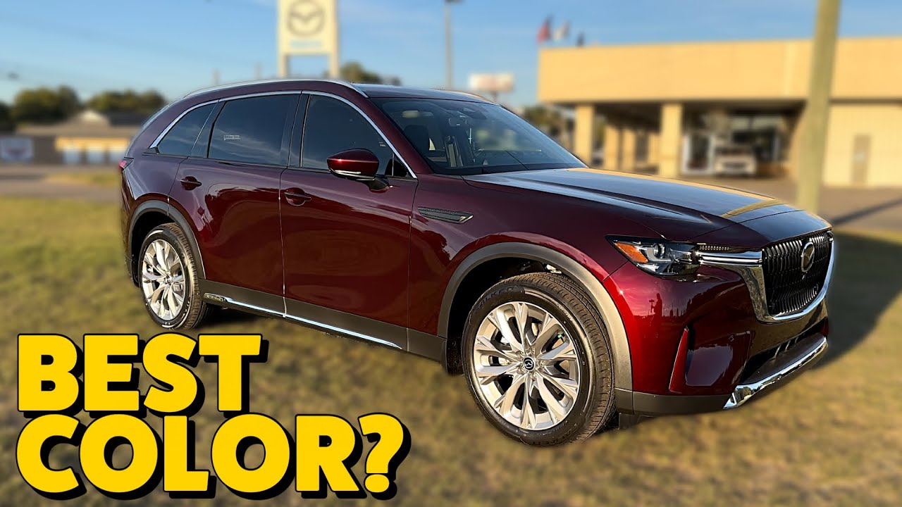 Лучший цвет | Mazda CX-90 Premium Plus 2024 года в цвете Artisan Red