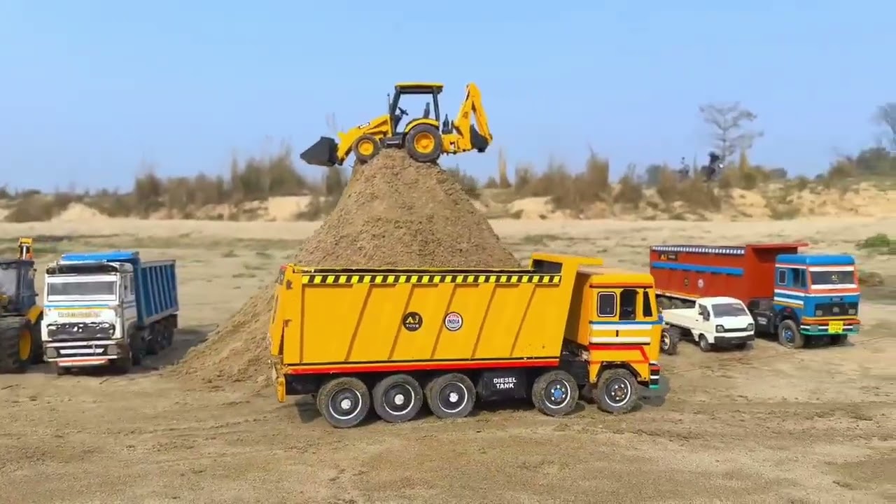 Heavy Dumper 🥸Truck Tipper Muddy Accident Pulling 🚙Out Auto 