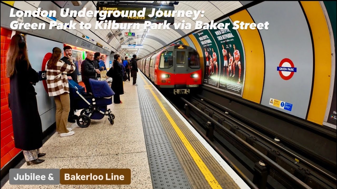 London Underground Journey: Green Park to Kilburn Park via Baker Street 