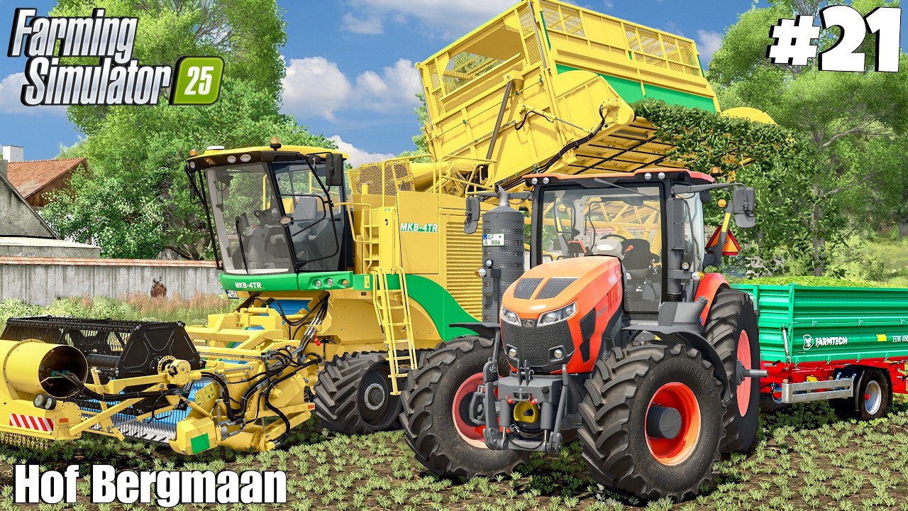 Spinach Harvest & Being Bread By Hand | HOF BERGMAAN | Farming Simulator 25