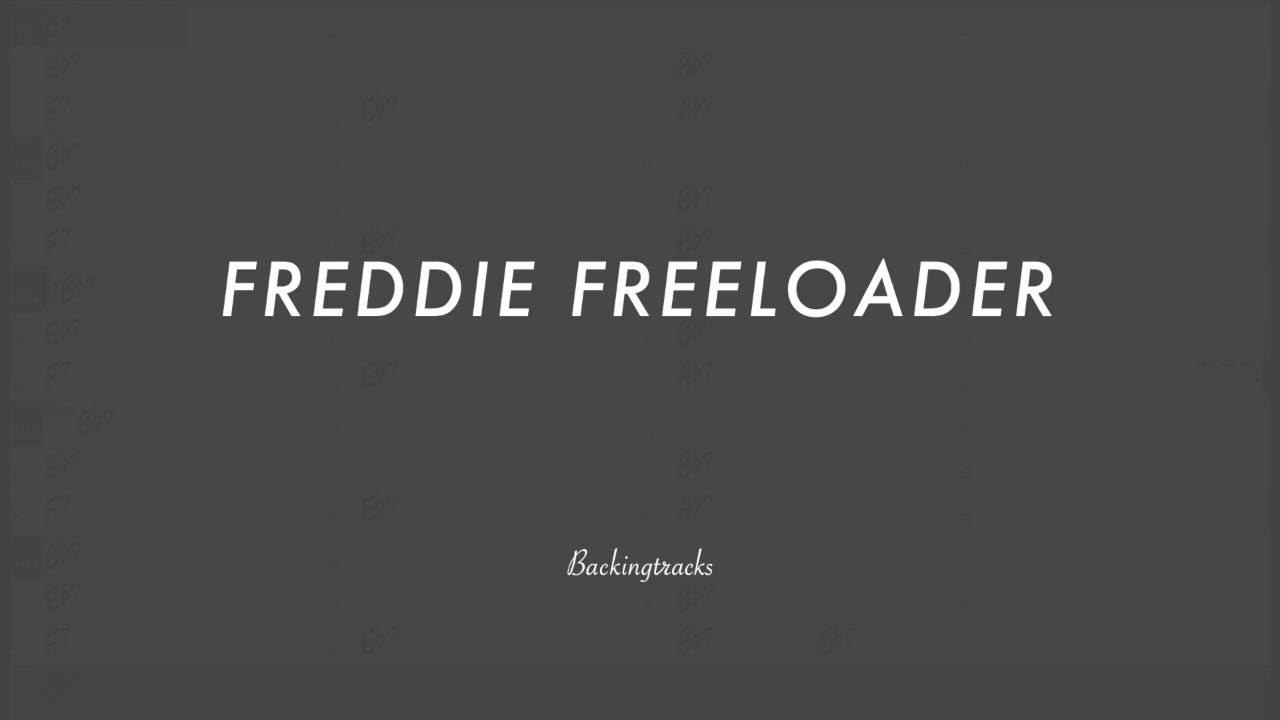 Freddie Freeloader chord progression - Backing Track (no piano)