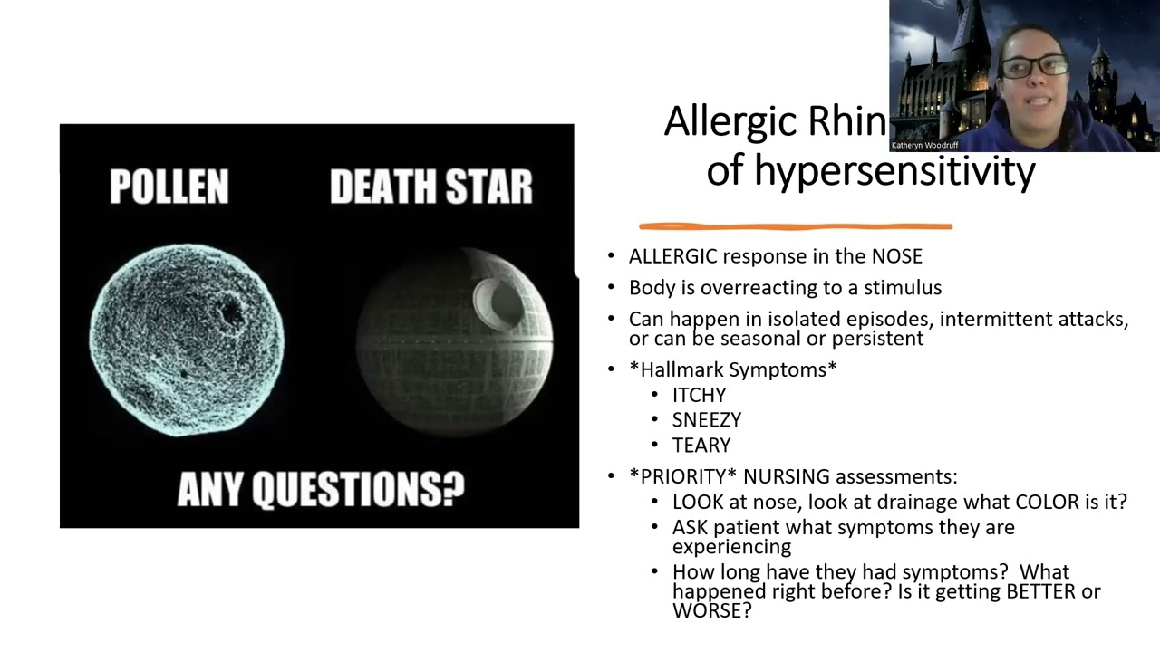 Adult Med/Surg: Intro To Hypersensitivity and Allergic Rhinitis NEW Lecture