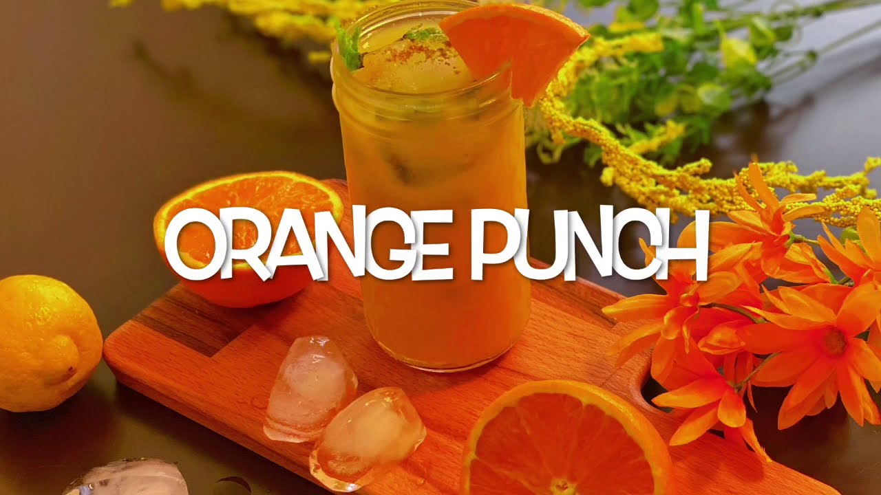 Orange punch recipe| Easy Mocktails recipe| In minutes mocktail recipe