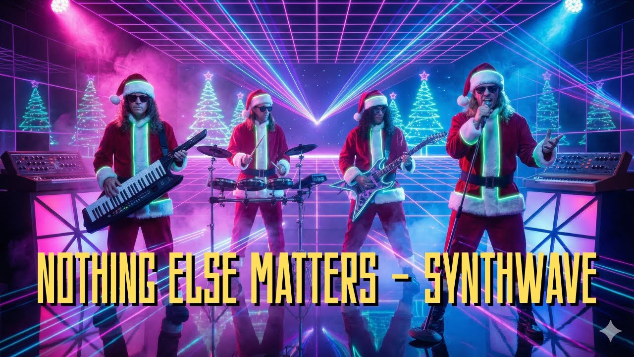 Nothing Else Matters (Synth Pop Cover) | Metallica in 80s Neon Style