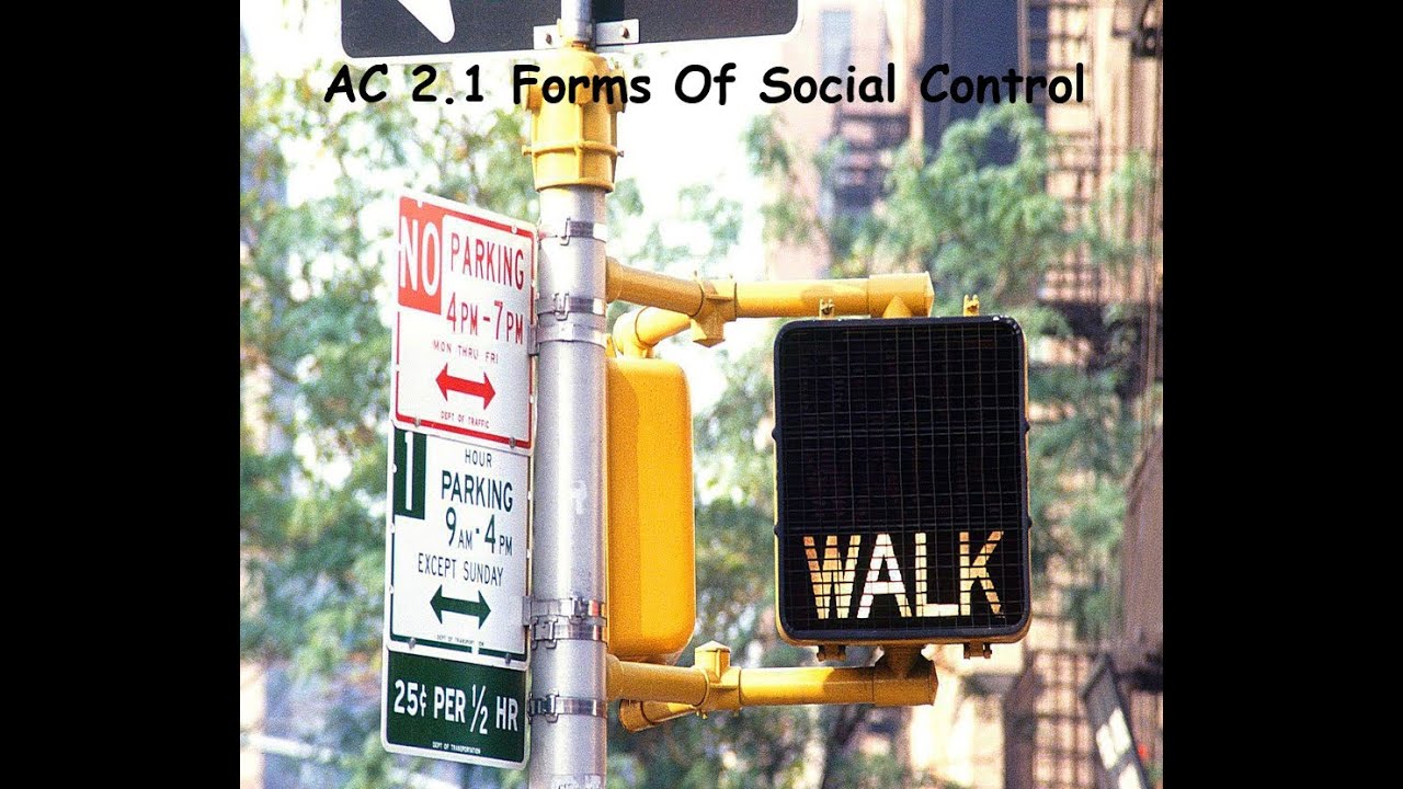 AC 2.1 Forms Of Social Control (Updated 2022)