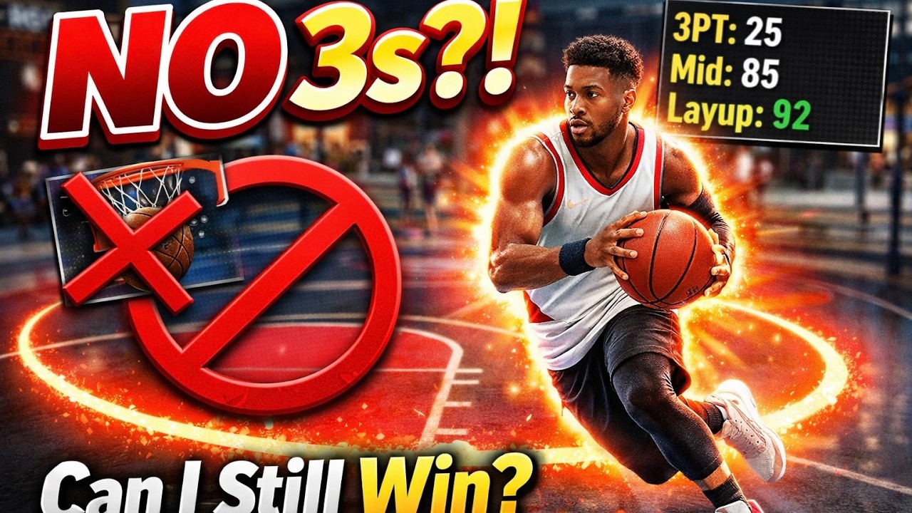 NBA 2K26 BUT I CANT SHOOT THREES!!