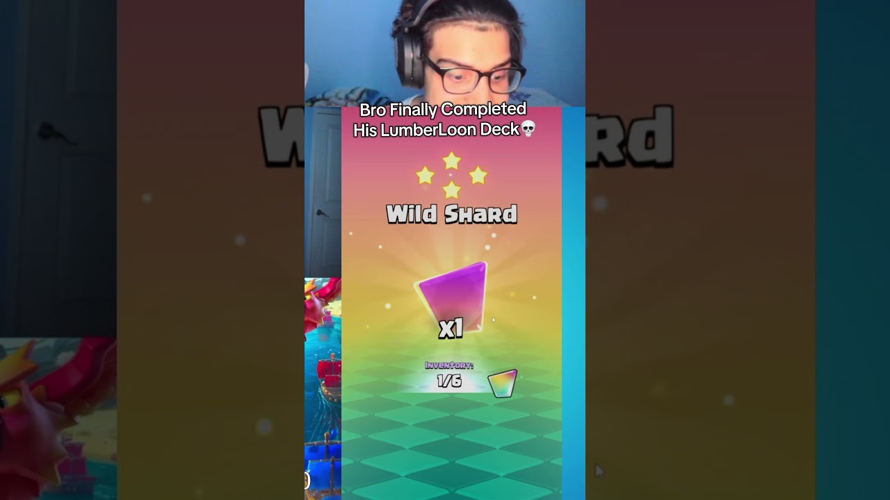 BRO COMPLETED LUMBERLOON💀 #clashroyale #shorts