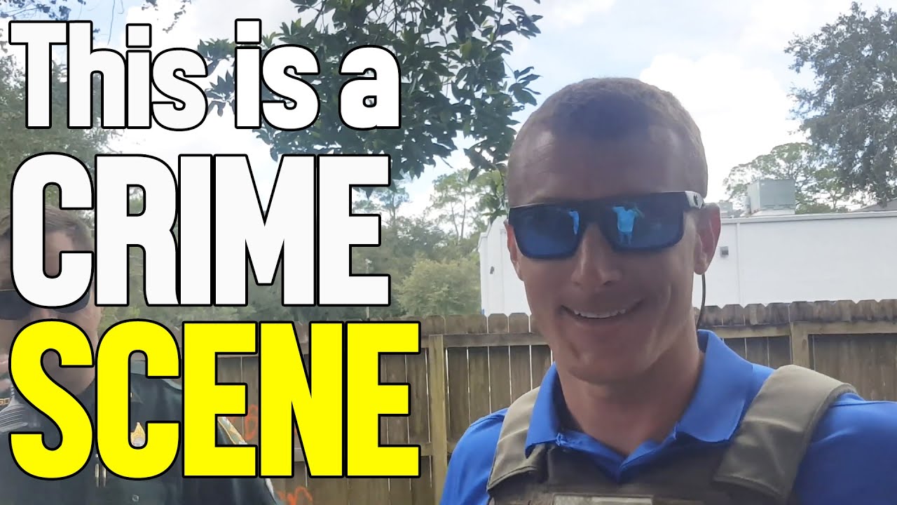 Officer Tells Auditor To Leave A Crime Scene