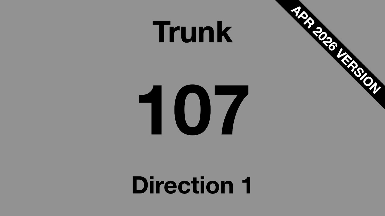 [SBS Transit] Trunk Bus Service 107 - Direction 1 Hyperlapse