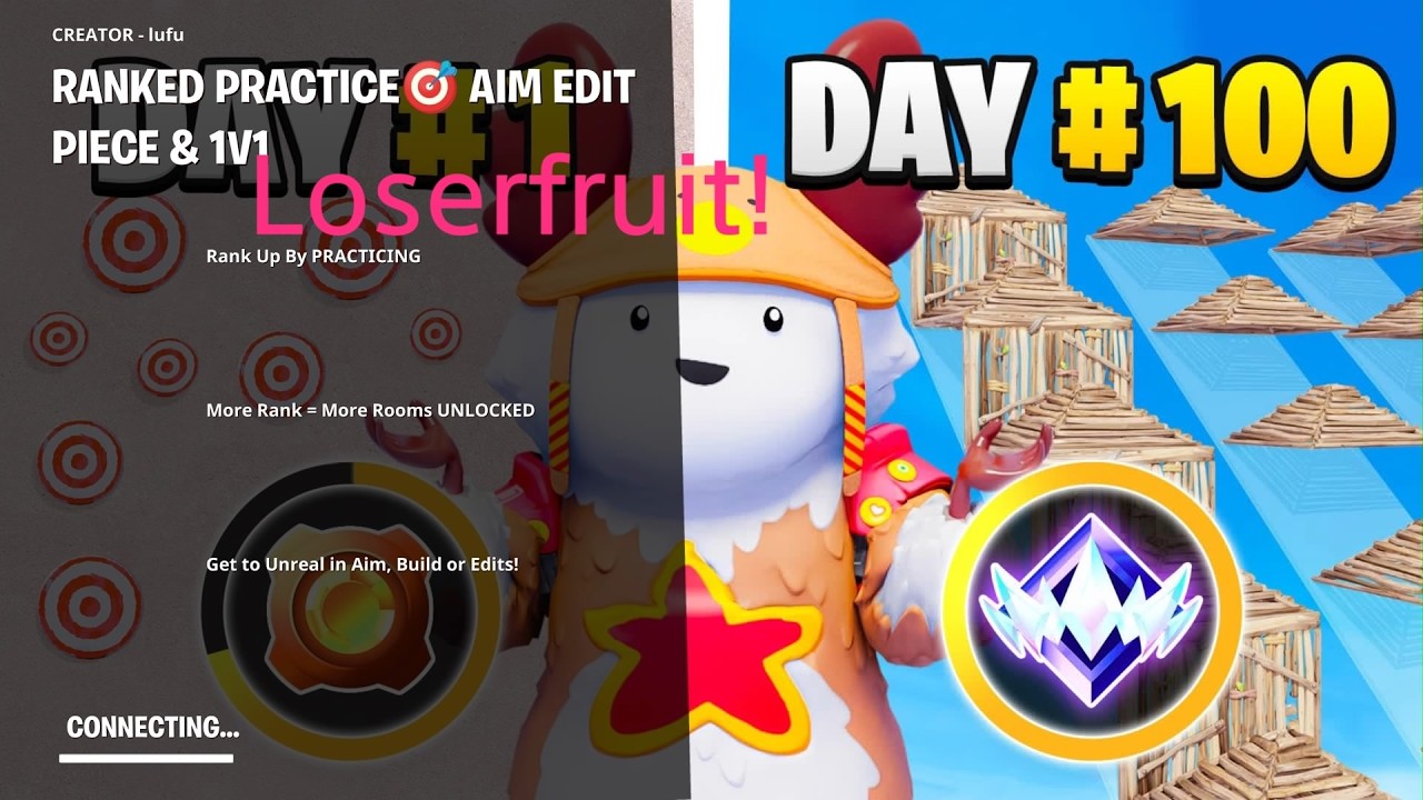 PLAYING LOSERFRUITS PVP FORTNITE MAP WITH GAM3RJULZ