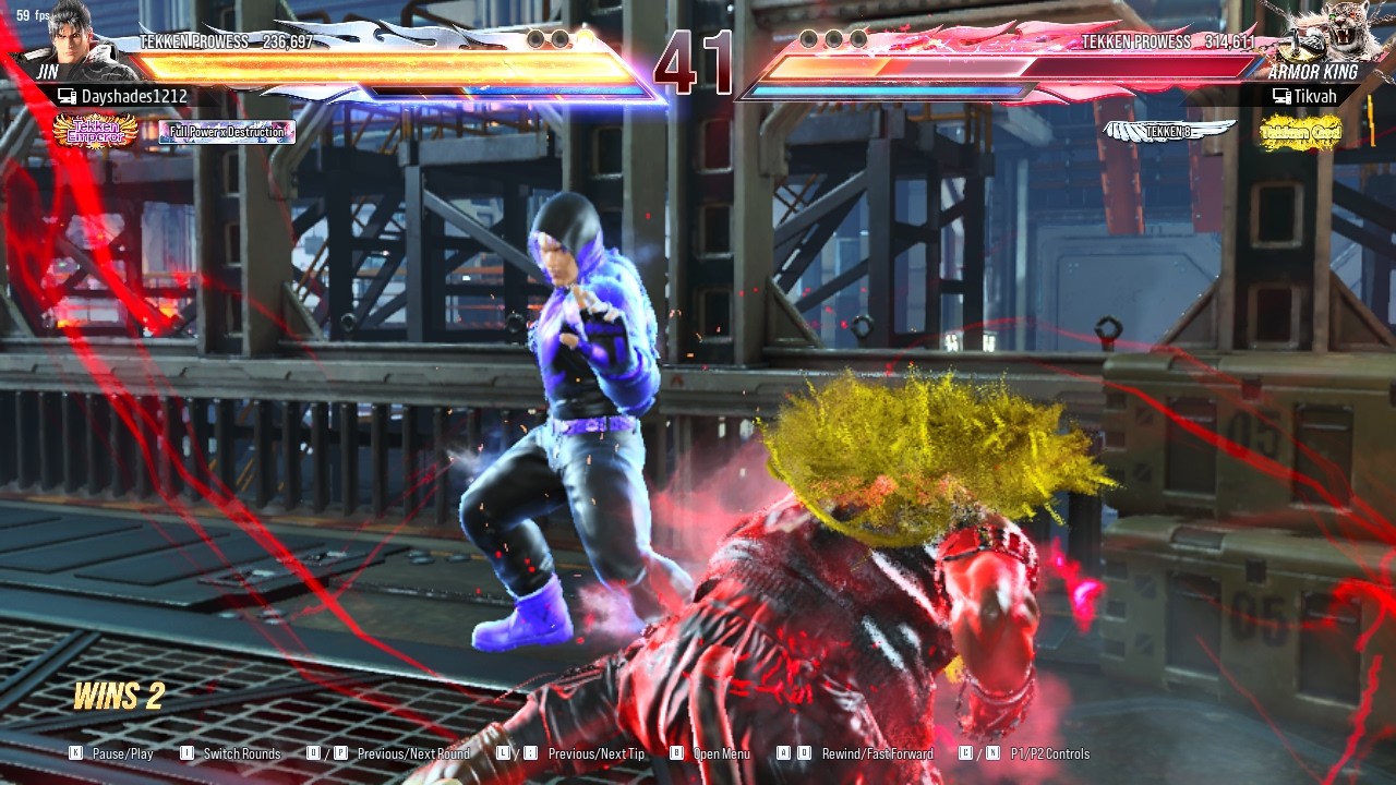 My Jin ran into a strong TG Armor King player