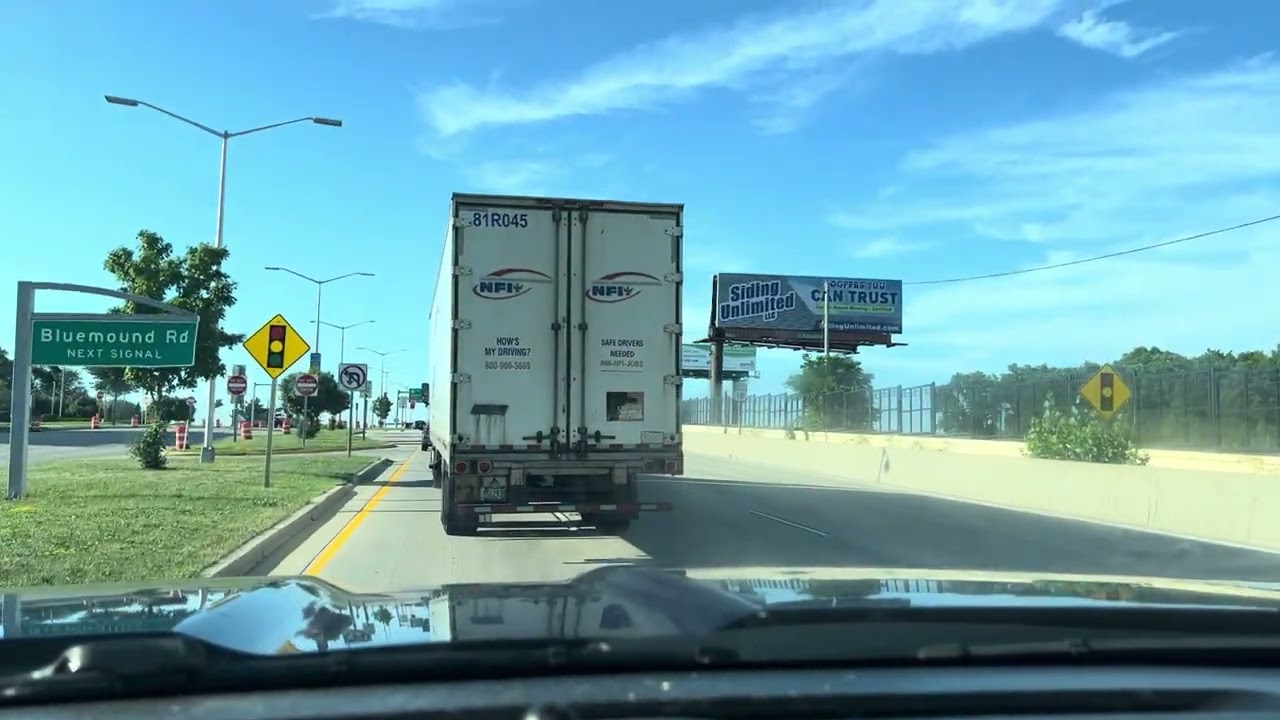 Driving in Milwaukee area (ASMR) no music or voice