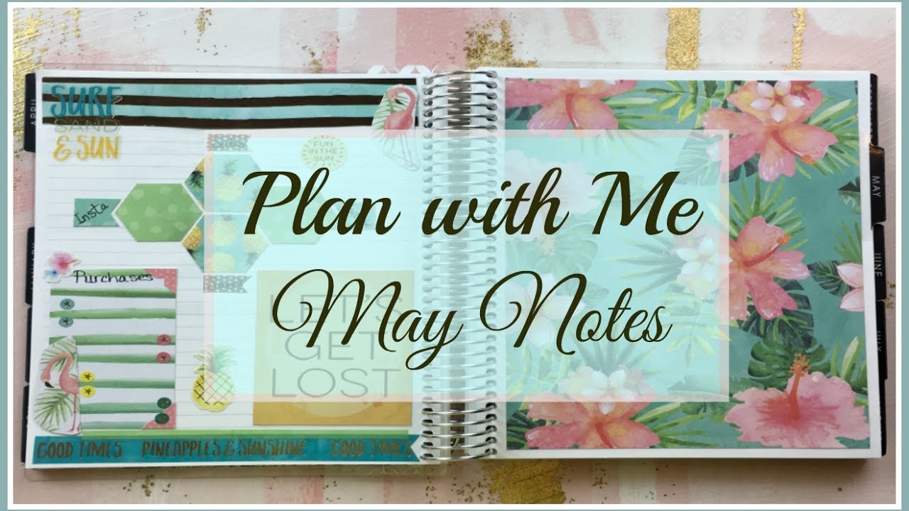 Plan with me: May notes page (No Etsy Kit)