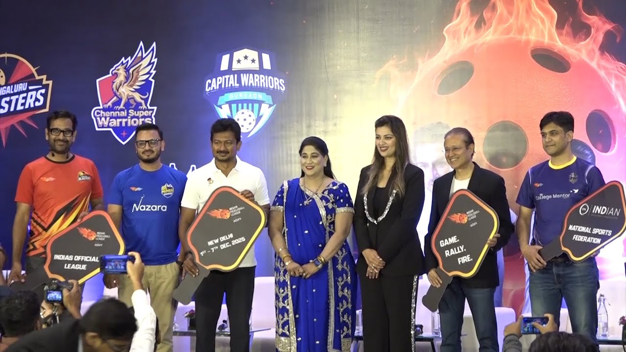 Indian Pickleball League Team Owners Unveiling & Press Conference | Udhayanidhi Stalin