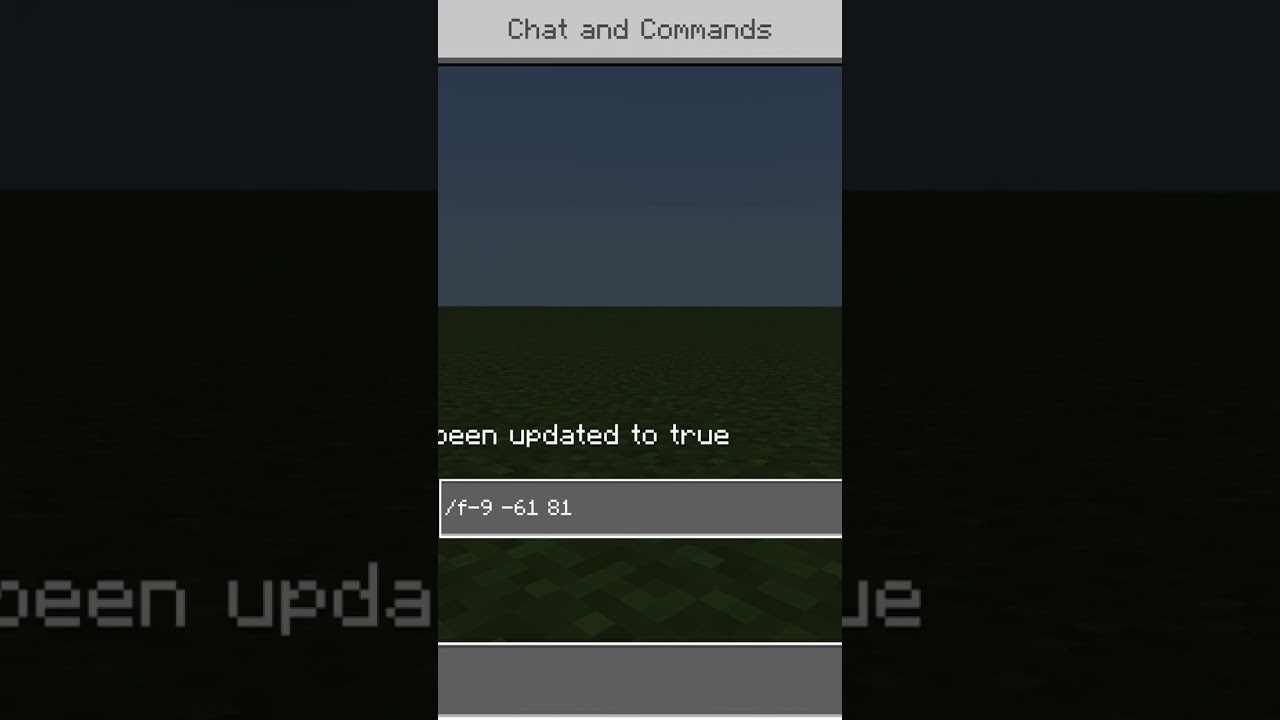 How to do the /fill command