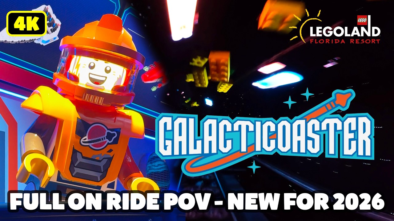 Galacticoaster at Legoland Florida - Full On Ride POV! New for 2026!