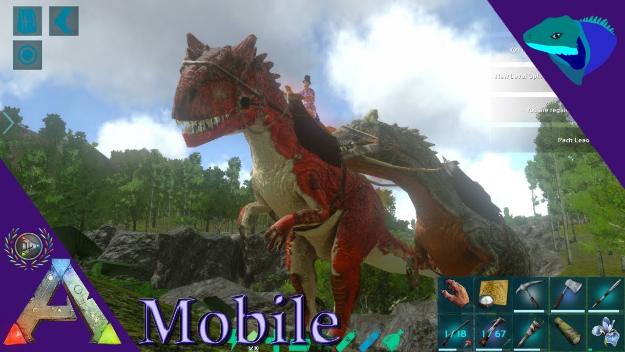 ALLOSAURUS TAMING AND BREEDING! DYEING THE BABY! ARK: Mobile [S1:E54]