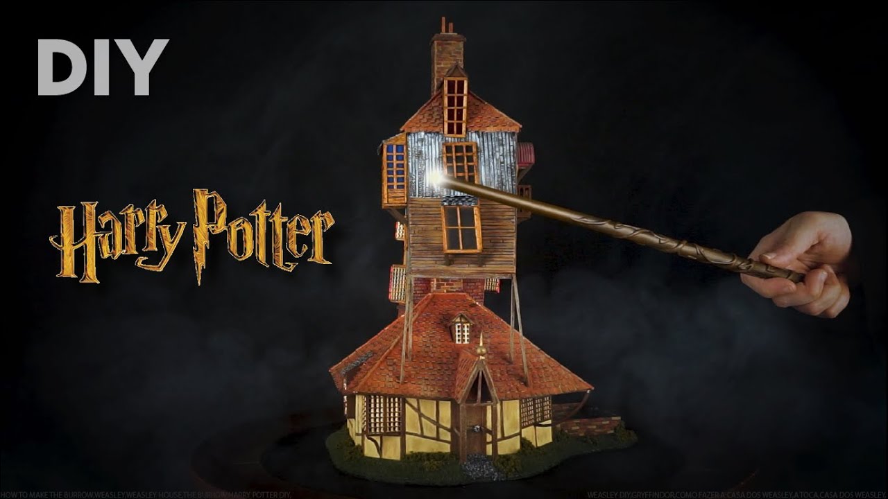 Making The Burrow from Harry Potter - DIY miniature