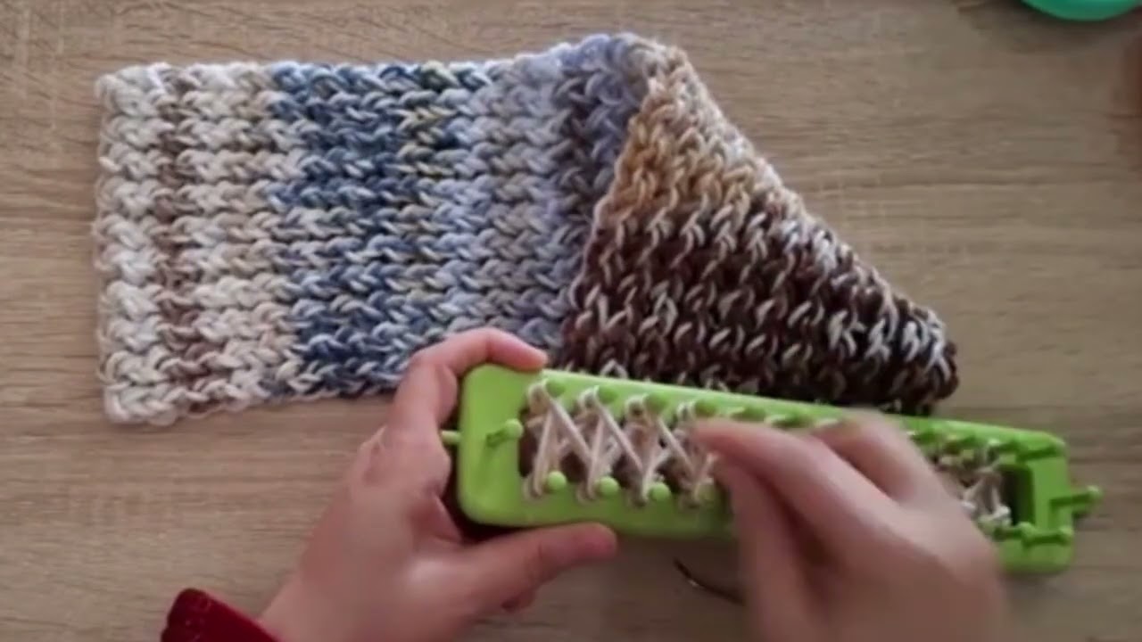 Knitting loom for beginners step by step #crochet  #knitting #hat #scarf  #knitting_loom_eljammari