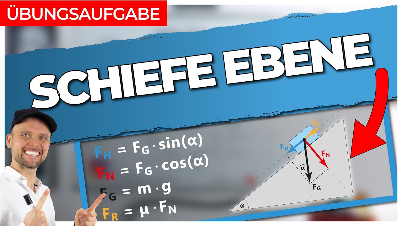 Schiefe Ebene - Übungsaufgabe || Physik für Mediziner || Physik Grundlagen