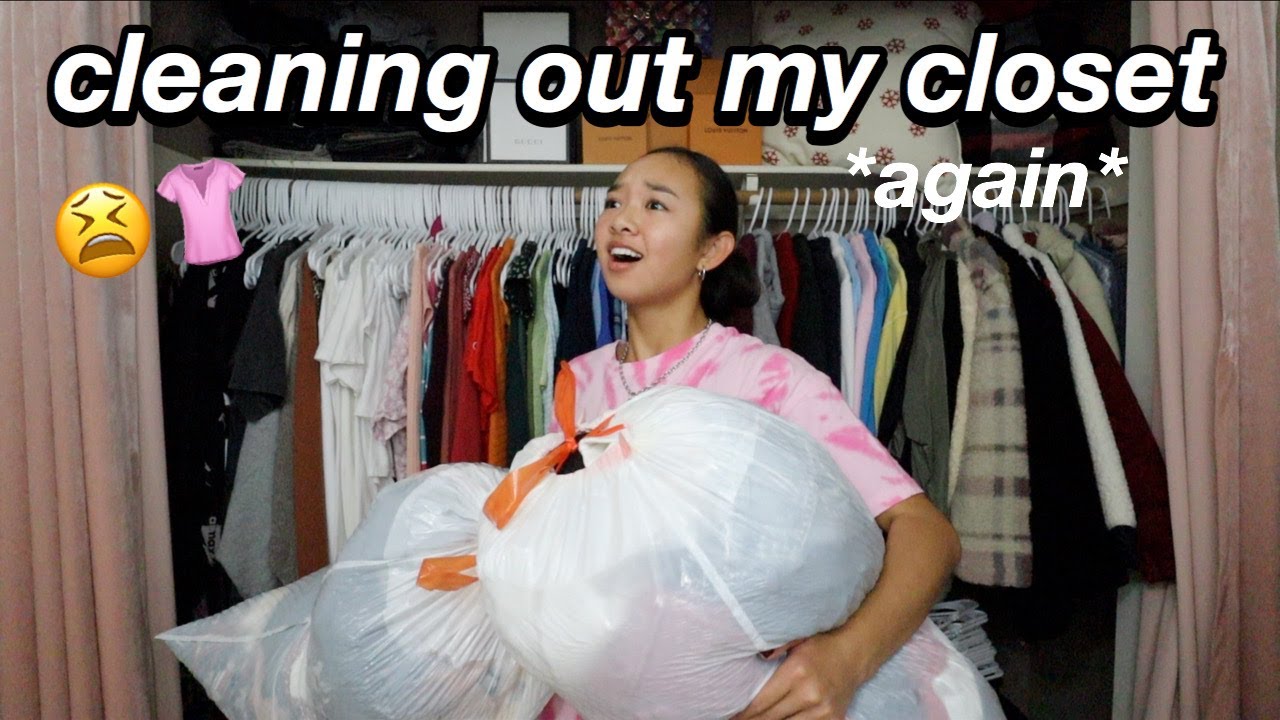 CLEANING OUT MY CLOSET *again* | Nicole Laeno