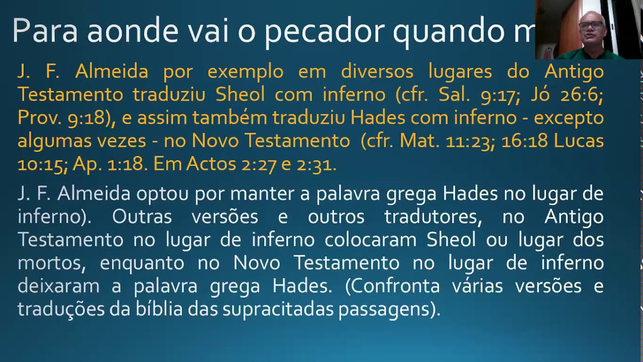 O Inferno é Habitado ?  Pastor Juslei Gama