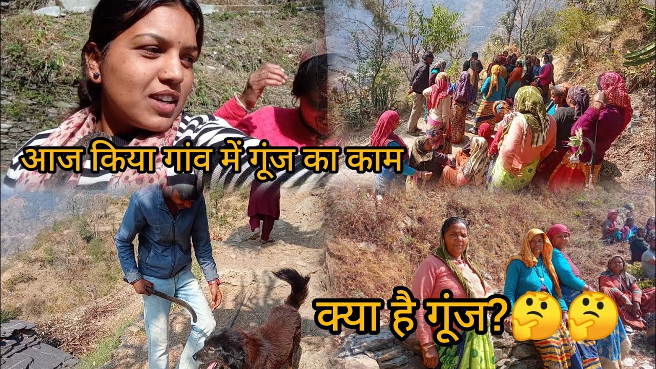 आज किया गांव में गूंज का काम// और दादी ने किया डांस #villagerlifestyle @Monikapahadivlog
