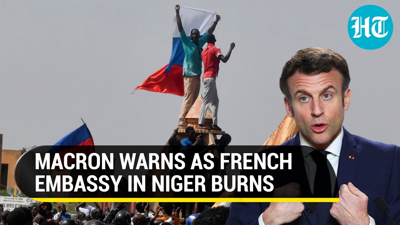 &bdquo;Niech żyje Putin&rdquo; skandują protestujący, szturmując ambasadę francuską w Nigrze; Macron ostrzega...