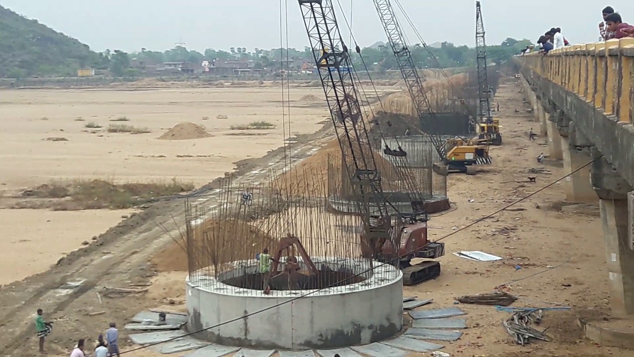 Falgu nadi bridge making of Indian construction indore