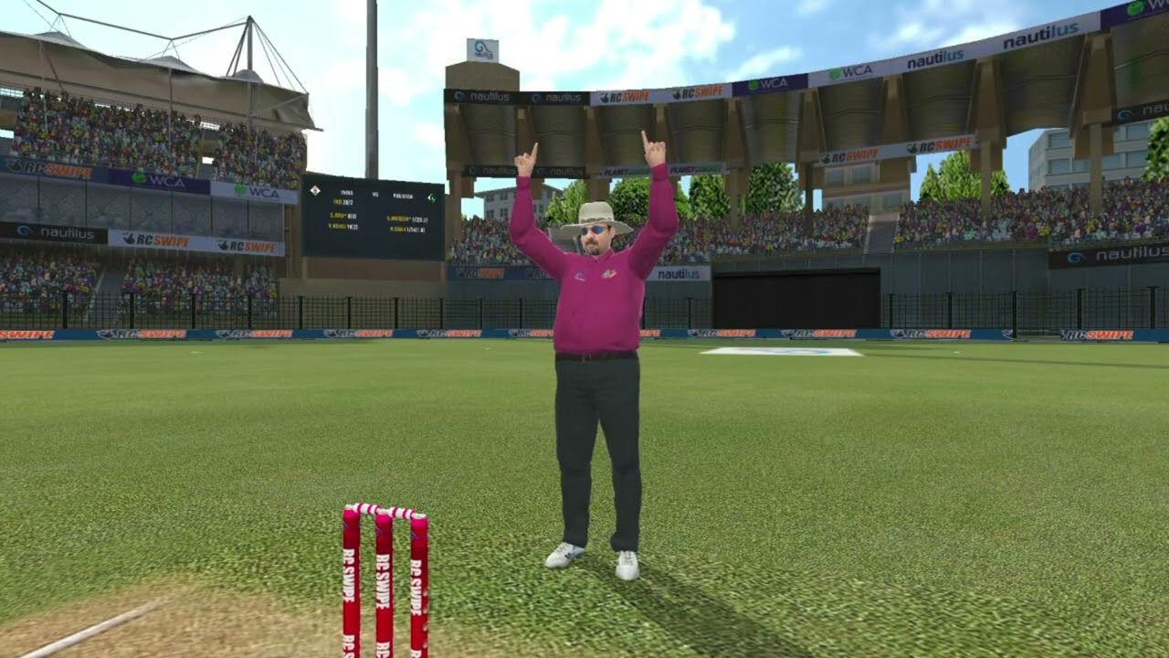 IND VS PAK CRICKET MATH .REAL CRICKET SWIPE GAME 🎮.@RRBS365  .   