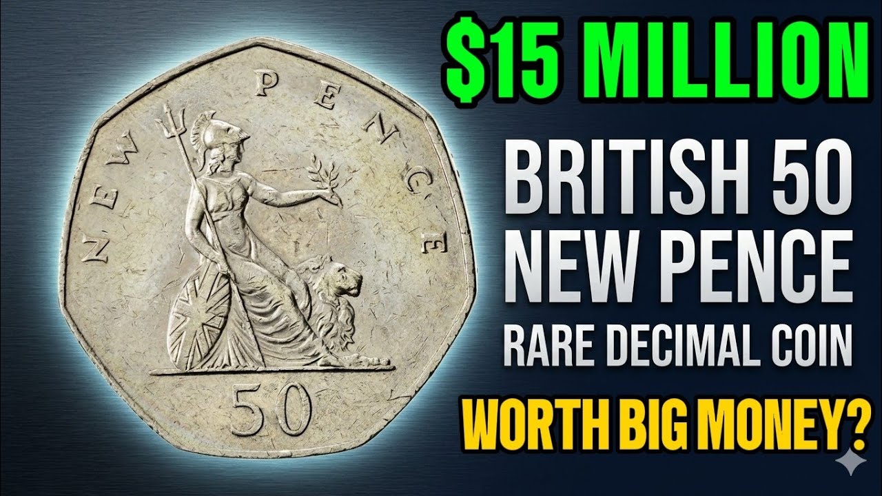 The Most Valuable Worth Big Money Top 4 Queen Elizabeth II New Fifty Pence Coins United Kingdom