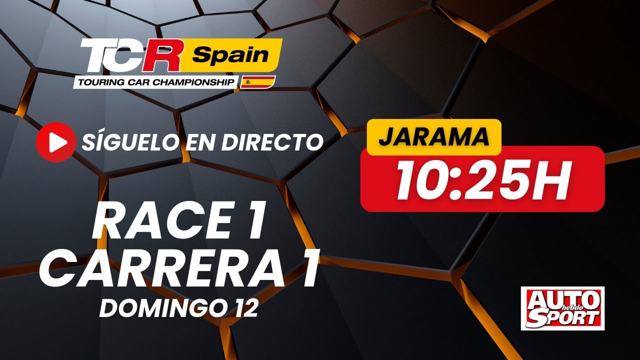 Directo TCR Spain - Carrera 1 Circuito de Madrid Jarama-RACE. Domingo a las 10.25h