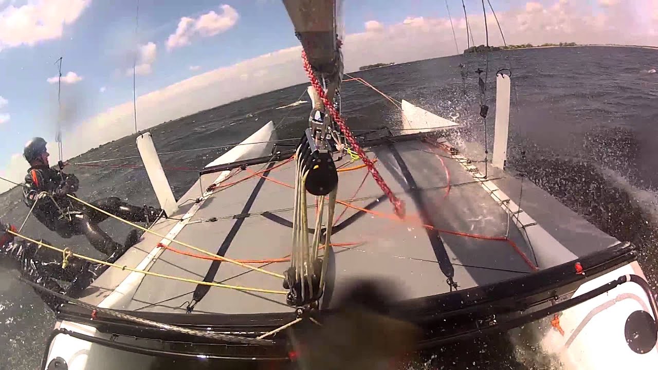 heavy nacra f16 sailing!