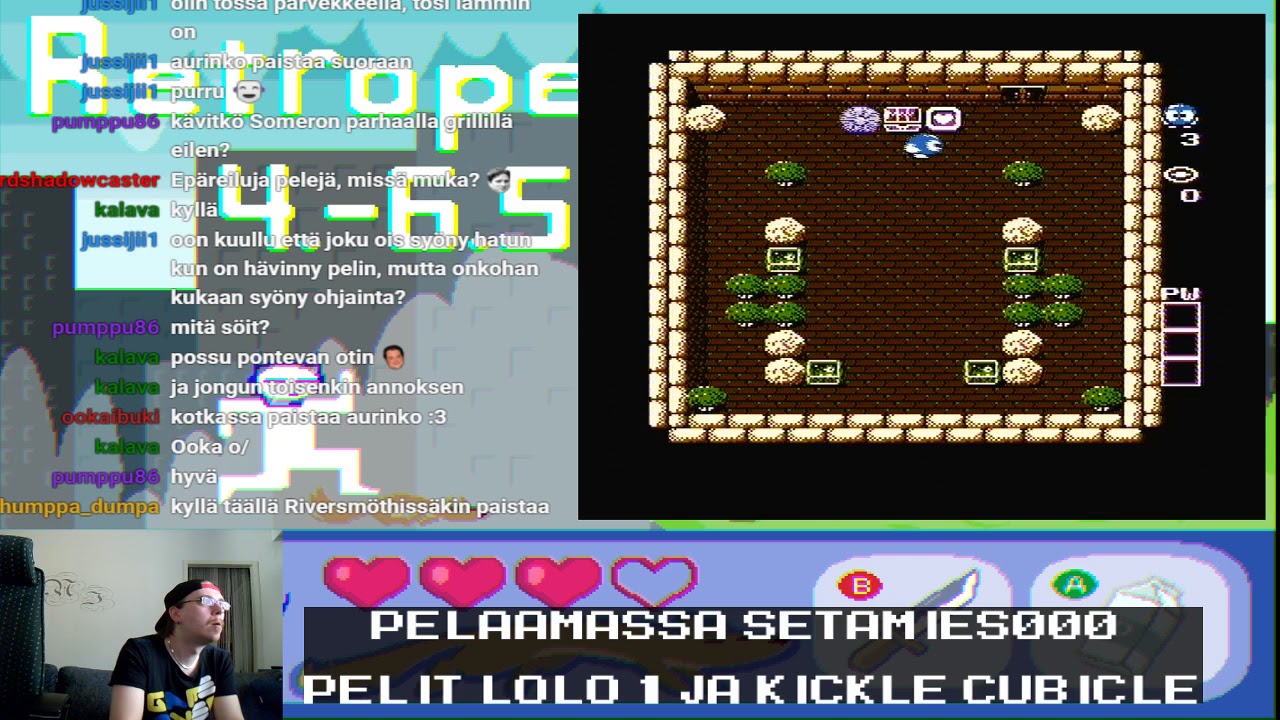 Retropeli -maraton 4.5. - 6.5.2018 | Adventures of Lolo & Kickle Cubicle | Setamies000
