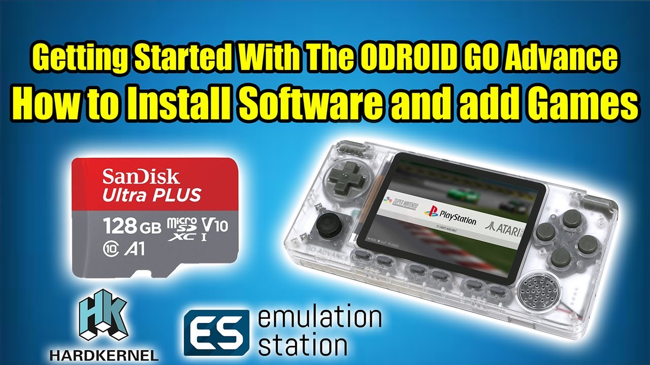 Get Started with The ODROID Go Advance - Install Software & Add Games